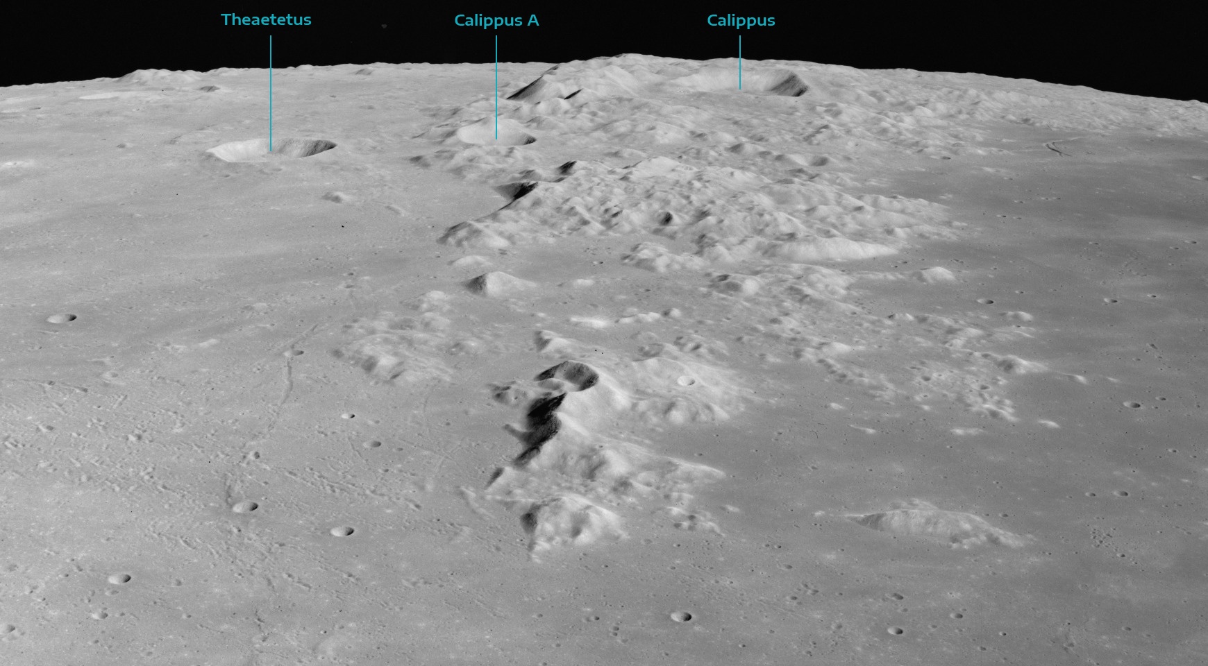 Góry Kaukaz - widok z pokładu Apollo 15