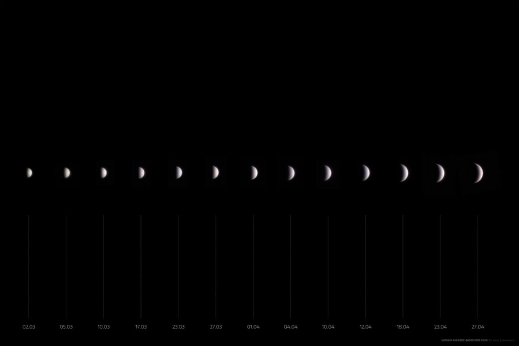 Wenus - marzec-kwiecień 2020